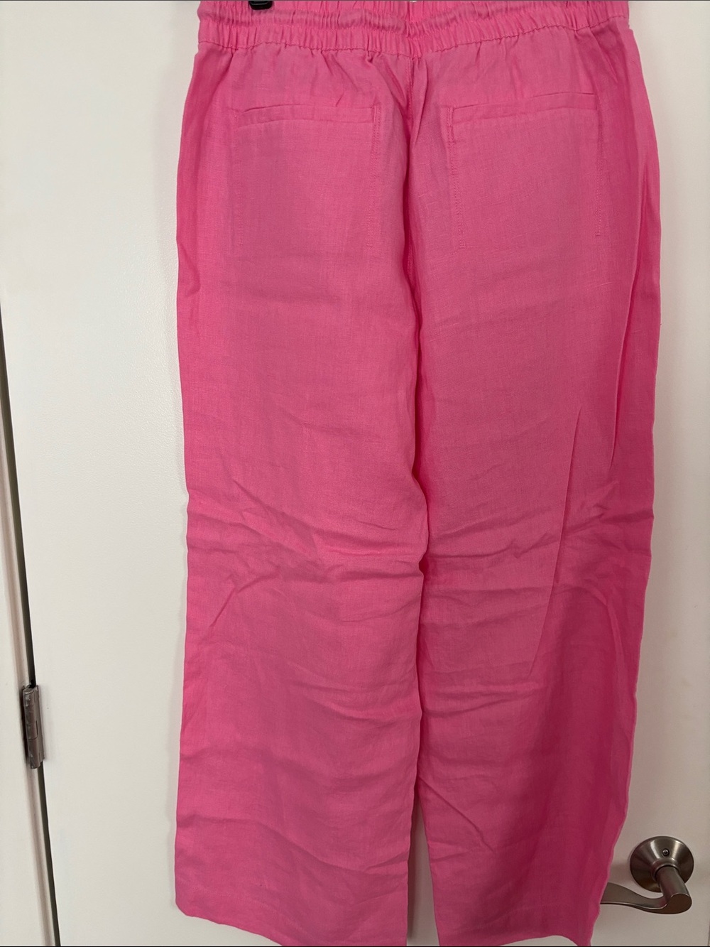 Athleta Wide Leg Drawstring Pants in Bright Pink - Picture 4 of 4